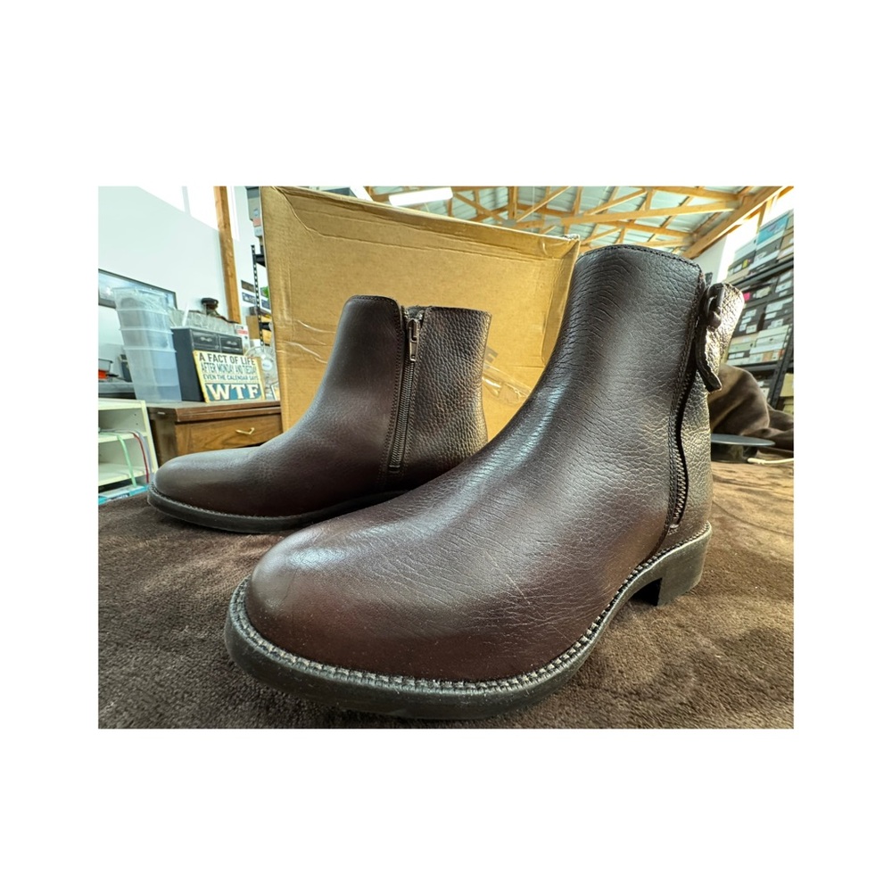 Fat Face Dark Brown Leather Boots size 7